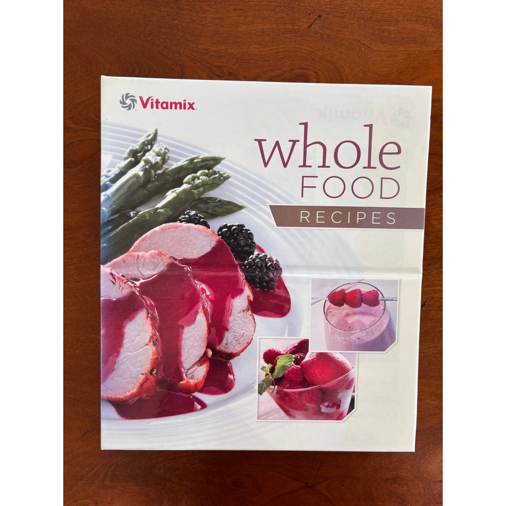 Vitamix Whole Food Recipes Cookbook Binder 102394 Hardcover Tabbed Sections